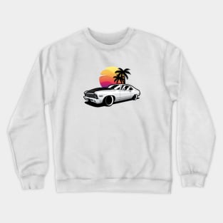 White Nova Classic American Coupe Crewneck Sweatshirt